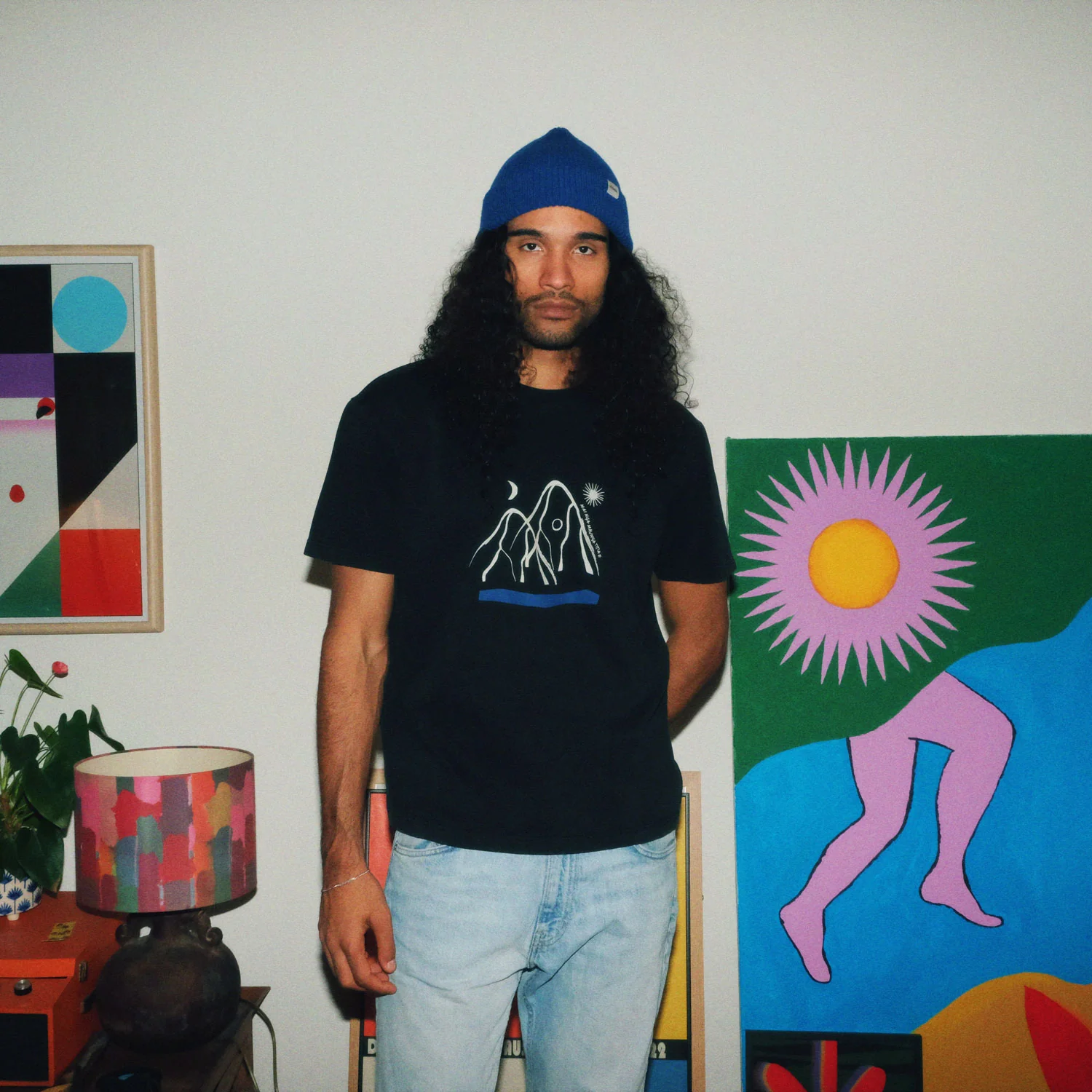 Maunga T-shirt (Washed Black) - Image 4