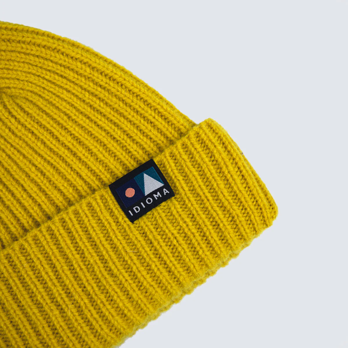 An Alba Wool Beanie - U-Bahn Yellow - Image 2