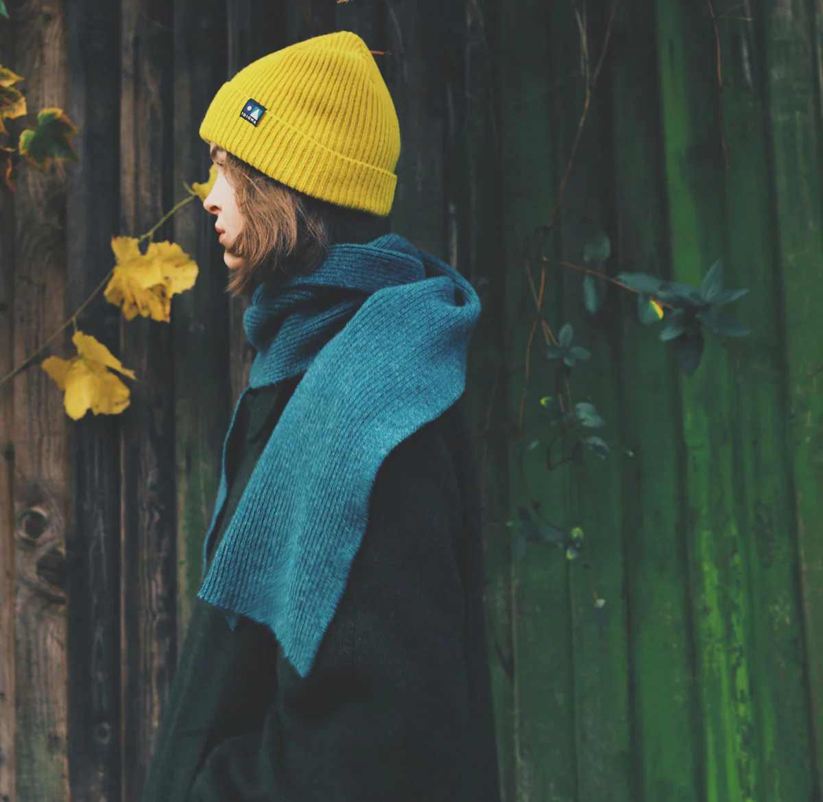 An Alba Wool Beanie - U-Bahn Yellow - Image 3