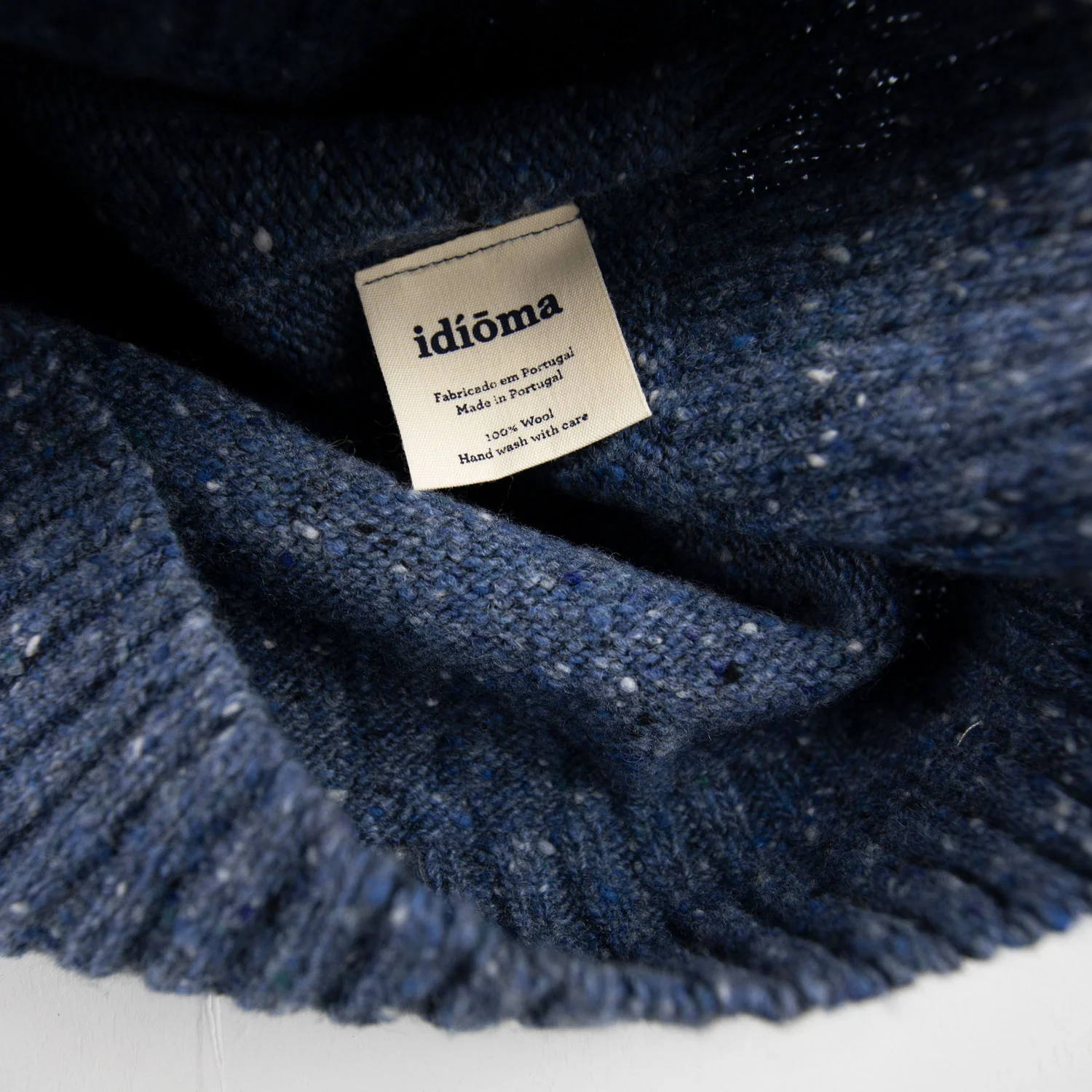Merino Jumper - White Horse Blue - Image 3